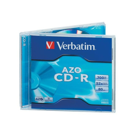 Verbatim CD-R AZO 700MB 52X Crystal Surface Jewelcase 10,4mm pack 10