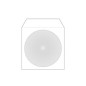MediaRange Pochettes papier pour mini CD/DVD (8cm) avec rabat et fenêtre, 50 pcs