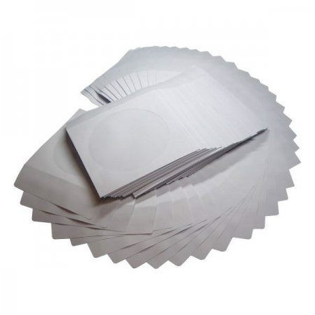 Buste di carta CD/DVD/BD con aletta adesiva e retro adesivo 100 pz.