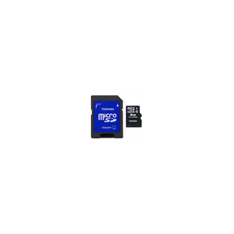 Toshiba Micro SDHC 8GB Class 4 + SD-Adapter