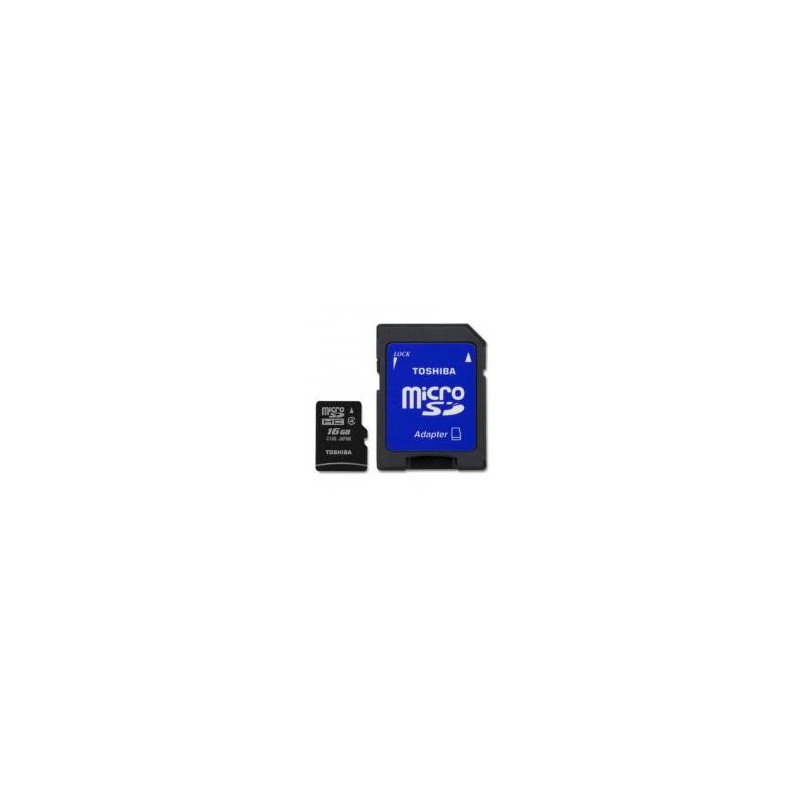 Toshiba Micro SDHC 16GB Classe 4 + adaptador SD