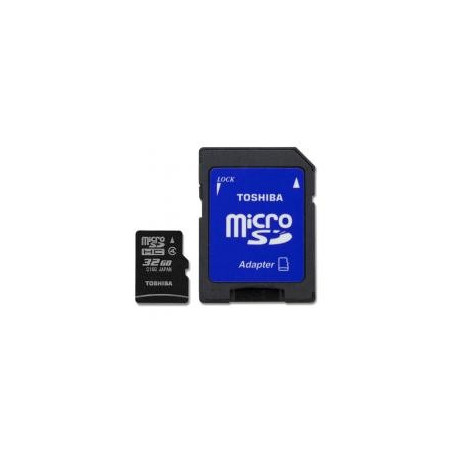 Toshiba Micro SDHC 32GB Classe 4 + adaptador SD