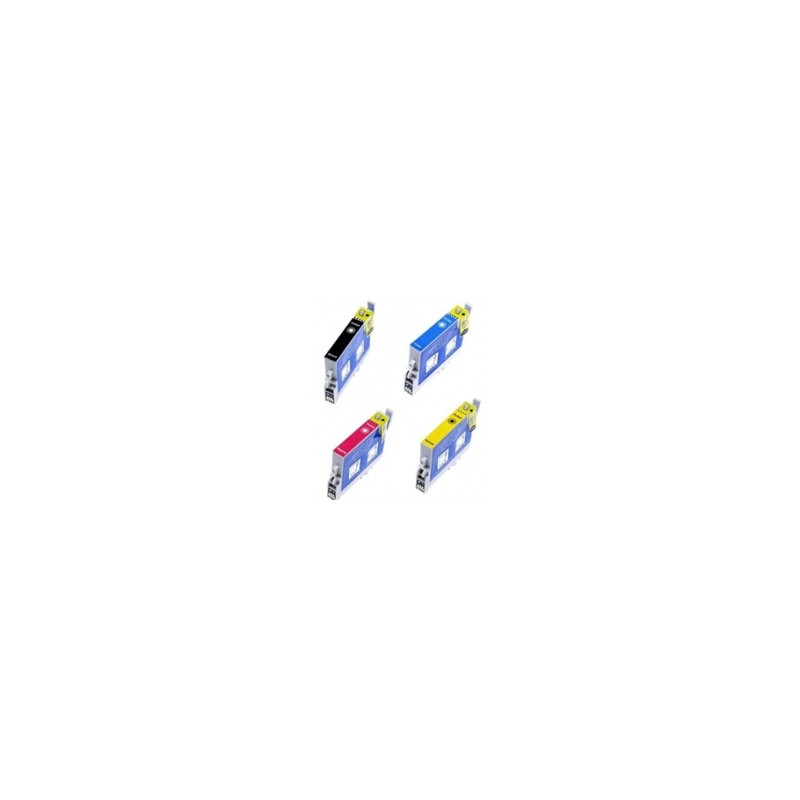 Set mit 4 kompatiblen Epson Tintenpatronen Ref. 711/2/3/4 (T0715) Set mit 4 kompatiblen Epson Tintenpatronen Ref. 711/2/3/4 (T0715)