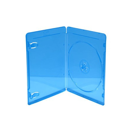 Caixa Bluray para 1 disco, 7mm, Azul, Pack 50