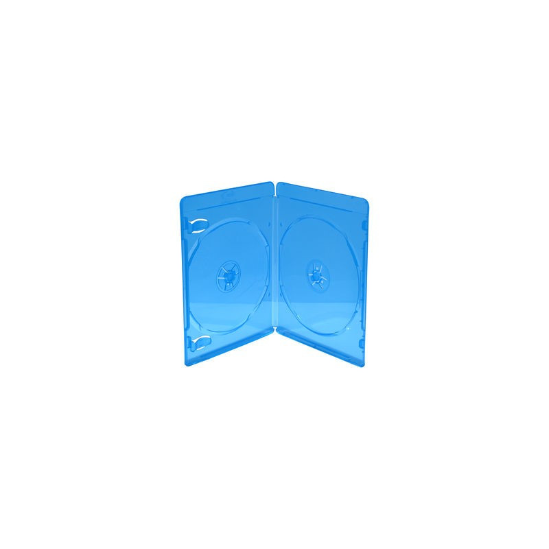 Blu-ray-Hülle für 2 Discs, 7mm, Blau, Pack 50