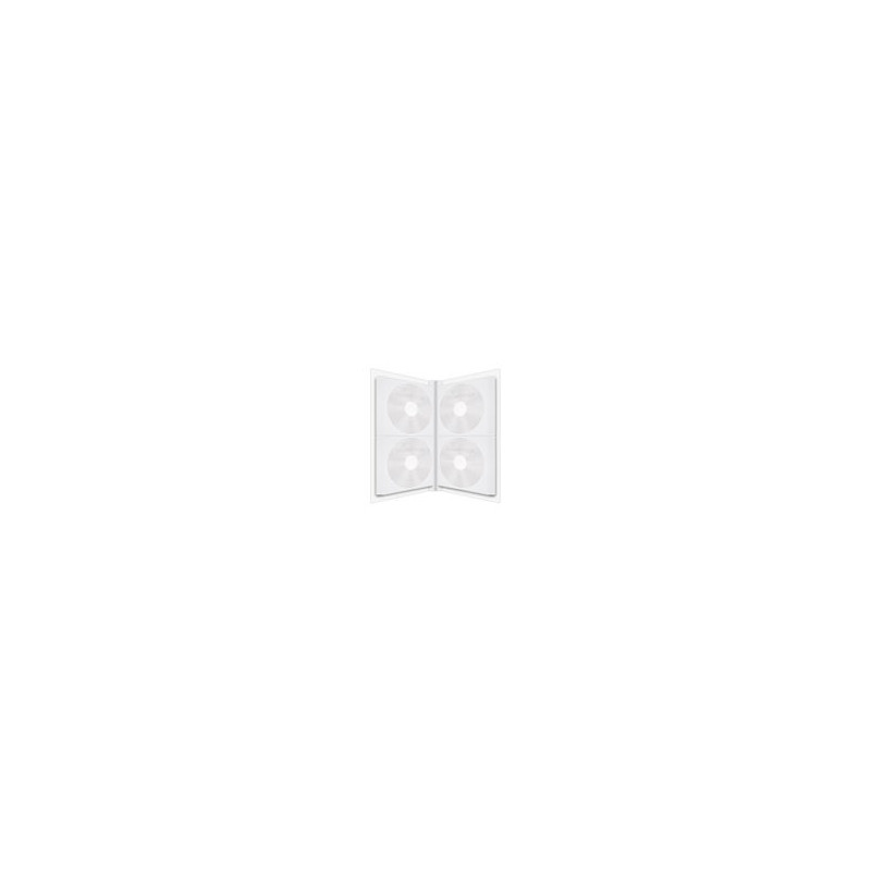 MediaRange Classeur pour 48 disques, avec index inscriptible, transparent/blanc MediaRange Classeur pour 48 disques, avec index inscriptible, transparent/blanc