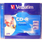 Verbatim CD-R 52x Vollflächig bedruckbar AZO Jewelcase, ID Branded - 10 Stk.