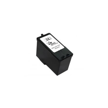 Lexmark 32 Black remanufactured ink cartridge 18CX032E
