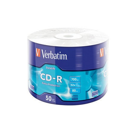 CD-R 52x 700MB Verbatim Extra Protection Bobina 50 uds