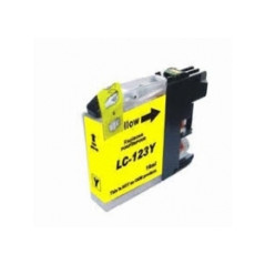 Compatible Brother LC121/LC123 XL Yellow ink cartridge