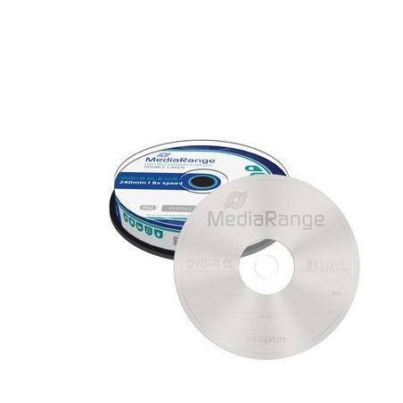 MediaRange DVD+R DL 8.5 GB 8x – Spindle 10 | DVDi.es