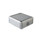 MediaRange Media storage case for 32 discs, aluminum look, with fleece sleeves, silver