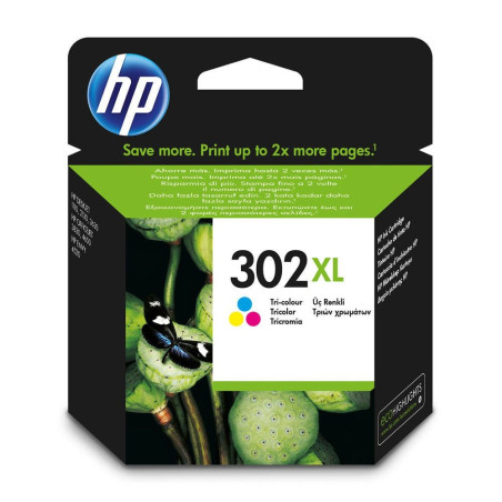 HP 302XL Tinteiro original tricolor F6U67AE
