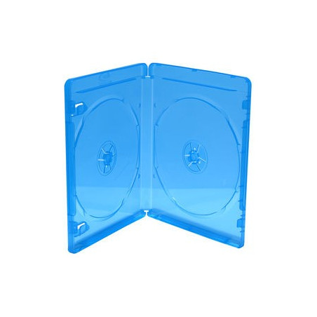 MediaRange Boîtier BD pour 2 disques, 11mm, bleu, pack 5