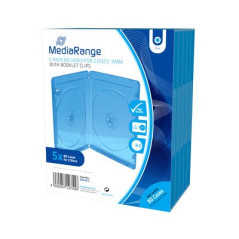 MediaRange Caixa BD para 1 disc0, 11mm, Azul, Pack 5