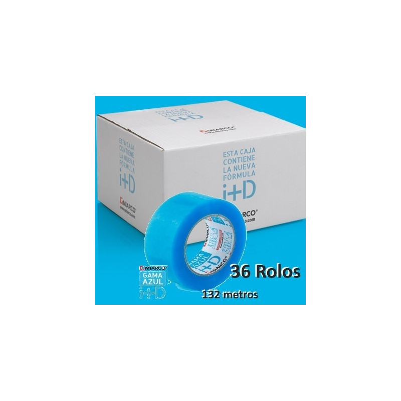 36 Rouleaux - ruban adhésif d'emballage pp 48mmx132m transparent (22742)