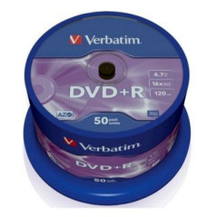 Verbatim DVD+R 4,7 Go 16x – Spindle 50 | DVDi.es