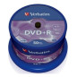 Verbatim DVD+R AZO 4,7GB 16X superficie plata mate tarrina 50