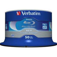 Blu-ray Verbatim BD-R HTL SL Datalife 25GB 6x 50 Pack