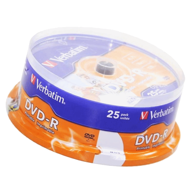 Verbatim DVD-R AZO 4,7GB 16X superficie stampabile wide (ID Branded) campana 25