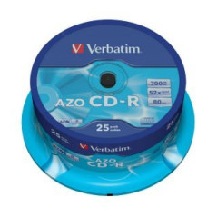 Verbatim CD-R 700 Mo 52x – Spindle 25 | DVDi.es