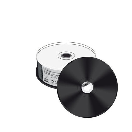 CD-R MediaRange Imprimible inkjet superficie completa tarrina 25 uds. (negro)