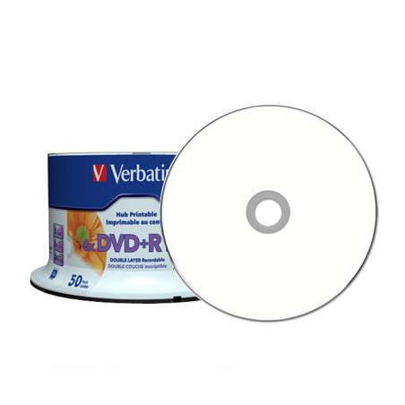 DVD+R DL Verbatim 8x Doble Capa Printable 50 uds