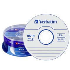 Verbatim DataLife Blu-ray Disc BD-R HTL, 135 min 25 GB, 6x, 25 uni