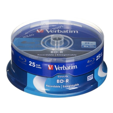 Verbatim DataLife Blu-ray BD-R HTL, 135 Min. 25GB, 6x, 25 Stk.