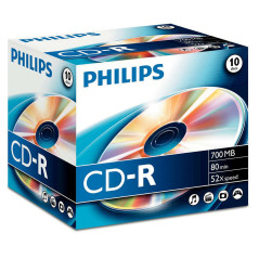 Philips CD-R 80 min 700 Mo 52x Jewel Case (10 pcs)