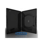 Amaray ECO DVD-Hülle für 1 Disc, 14mm, mit Clips, Schwarz glänzend, ohne Karton