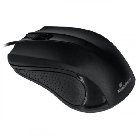 Mouse de 3 botões com fio MediaRange 1000DPI preto