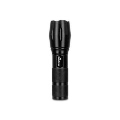 MediaRange LED-Taschenlampe mit Powerbank, 1.800mAh Akku, schwarz