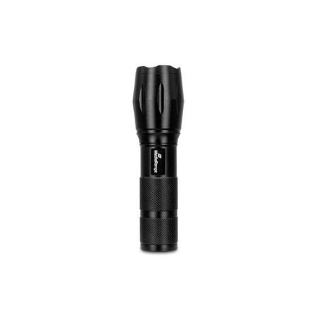 MediaRange Lampe torche LED avec powerbank, batterie 1.800mAh, noire