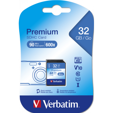 Verbatim 32GB Secure Digital Class 10 SDHC Memory Card