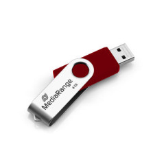 MediaRange 4 GB USB flash drive, red | DVDi.es