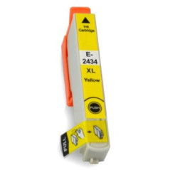 Tinteiro compatível Epson 24XL T2434 T2424 Amarelo | DVDi.es