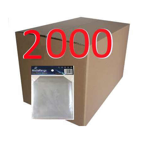 MediaRange Plastic CD/DVD sleeves – pack of 2000 | DVDi.es