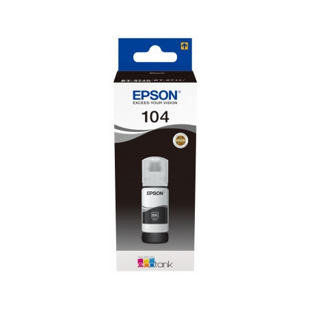 Epson 104 Negro Botella de Tinta Original - C13T00P140