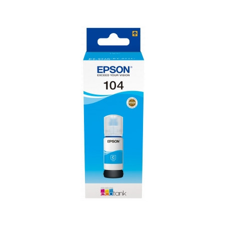 Epson 104 Cyan Botella de Tinta Original - C13T00P240