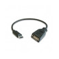 3GO C135 Cable OTG USB-A Hembra a USB-C 2.0 Macho 28+24 Apantallado 20cm