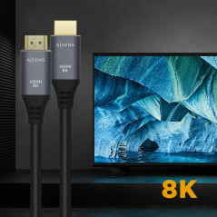 Cabo HDMI V2.1 Ultra Alta Velocidade 8K@60Hz 48Gbps - A/M-A/M - 1.5m