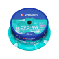 Verbatim DVD-RW SERL 4.7GB 4X MATT SILVER SURFACE Cake 25