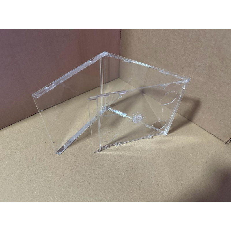 CD Jewelcase 10.4mm for 2 CD/DVD, clear, MediaRange
