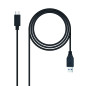 Nanocable Cable USB-C 3.1 Gen2 10Gbps Macho a USB-A Macho 1.50m