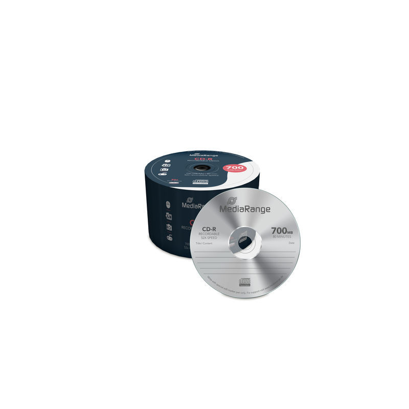 MediaRange CD-R 700MB 80min 52x, Spindel 50