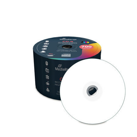 MediaRange CD-R 700 MB 52x imprimible – Tarrina 50 | DVDi.es