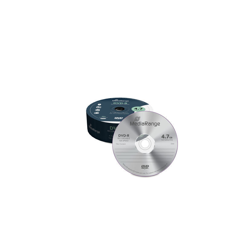 DVD-R 16X MediaRange Cake 25 unid.