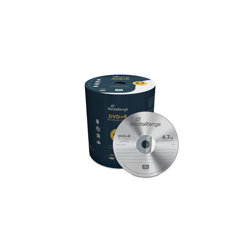 MediaRange DVD+R 4.7GB 16x Cake 100