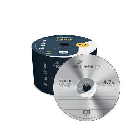 MediaRange DVD+R 4,7 GB 16x – Tarrina 50 | DVDi.es